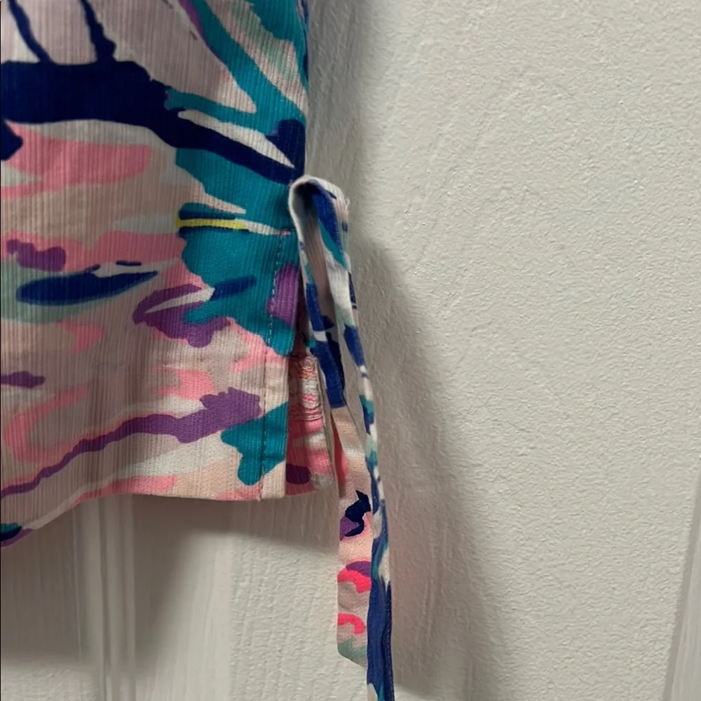 Lilly Pulitzer Pink and Purple Embroidered Girls Dress - Size 10